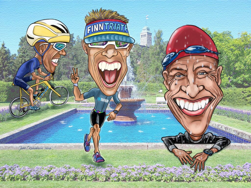 Kuvassa Juha Kalliolahden karikatyyri "ALEXANDER STUBB NE 3 POINTTIA"